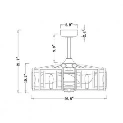 Neske 26.8 in. Indoor Silver Finish Ceiling Fan with Light Kit and Remote Included by Warehouse of Tiffany -Warehouse of Tiffany Shop silver warehouse of tiffany ceiling fans with lights dw01w05as c3 1000