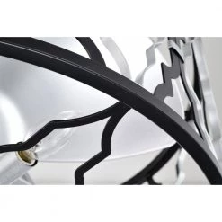 Netanel 24.4 in. Indoor Silver Finish Ceiling Fan with Light Kit and Remote Included by Warehouse of Tiffany 19 Netanel 24.4 in. Indoor Silver Finish Ceiling Fan with Light Kit and Remote Included by Warehouse of Tiffany -Warehouse of Tiffany Shop silver warehouse of tiffany ceiling fans with lights dw01w07ms 76 1000