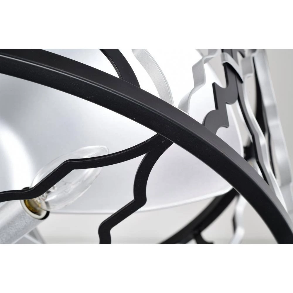 Netanel 24.4 in. Indoor Silver Finish Ceiling Fan with Light Kit and Remote Included by Warehouse of Tiffany 11 Netanel 24.4 in. Indoor Silver Finish Ceiling Fan with Light Kit and Remote Included by Warehouse of Tiffany - Image 9