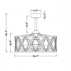 Netanel 24.4 in. Indoor Silver Finish Ceiling Fan with Light Kit and Remote Included by Warehouse of Tiffany 14 Netanel 24.4 in. Indoor Silver Finish Ceiling Fan with Light Kit and Remote Included by Warehouse of Tiffany -Warehouse of Tiffany Shop silver warehouse of tiffany ceiling fans with lights dw01w07ms c3 1000