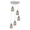 Lilah 5-Light Indoor Silver Cluster Cylinder Pendant Light with Light Kit by Warehouse of Tiffany 2 Lilah 5-Light Indoor Silver Cluster Cylinder Pendant Light with Light Kit by Warehouse of Tiffany -Warehouse of Tiffany Shop silver warehouse of tiffany chandeliers imp54j 5fs 64 1000