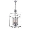 Cariana 15 in. 4-Light Indoor Silver Pendant Lamp with Light Kit by Warehouse of Tiffany -Warehouse of Tiffany Shop silver warehouse of tiffany chandeliers rl8268sl 64 1000