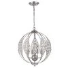 Comelia 17 in. 3-Light Indoor Silver Pendant Lamp with Light Kit by Warehouse of Tiffany