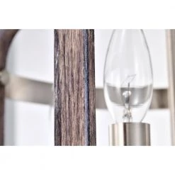 Kasia 14 in. 4-Light Indoor Satin Silver and Faux Wood Grain Finish Flush Mount with Light Kit by Warehouse of Tiffany -Warehouse of Tiffany Shop silver warehouse of tiffany flush mount lights 2032 4 4f 1000