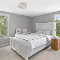 Gail 10 in. 4-Light Indoor Silver Finish Flush Mount Light with Light Kit by Warehouse of Tiffany -Warehouse of Tiffany Shop silver warehouse of tiffany flush mount lights mx36 4si 31 1000