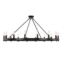 Paige 47.2 in. 16-Light Indoor Smith Iron Chandelier with Light Kit by Warehouse of Tiffany