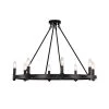 Gerrard 31.5 in. 8-Light Indoor Smith Iron Chandelier with Light Kit by Warehouse of Tiffany -Warehouse of Tiffany Shop smith iron warehouse of tiffany chandeliers md64 8si 64 1000