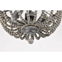 Pocany 16 in. 2-Light Indoor Weathered Grey Semi-Flush Mount Ceiling Light with Light Kit by Warehouse of Tiffany -Warehouse of Tiffany Shop weathered gray warehouse of tiffany flush mount lights imc816a 2 1d 1000