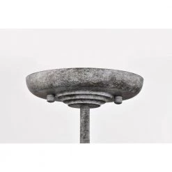 Pocany 16 in. 2-Light Indoor Weathered Grey Semi-Flush Mount Ceiling Light with Light Kit by Warehouse of Tiffany -Warehouse of Tiffany Shop weathered gray warehouse of tiffany flush mount lights imc816a 2 1f 1000