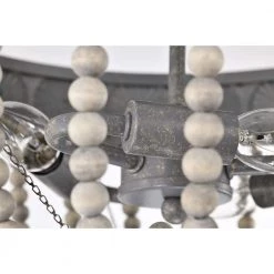 Poury 16 in. 3-Light Indoor Weathered Grey Flush Mount Ceiling Light with Light Kit by Warehouse of Tiffany -Warehouse of Tiffany Shop weathered grey warehouse of tiffany flush mount lights imc841c 3 1f 1000