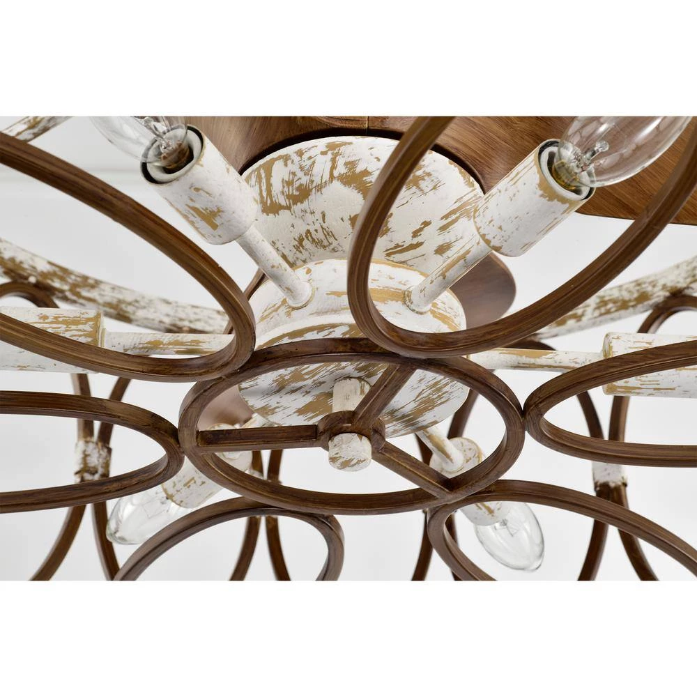 Kolleen 24 in. Indoor White Finish Ceiling Fan with Light Kit and Remote Included by Warehouse of Tiffany 11 Kolleen 24 in. Indoor White Finish Ceiling Fan with Light Kit and Remote Included by Warehouse of Tiffany - Image 9