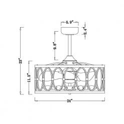 Kolleen 24 in. Indoor White Finish Ceiling Fan with Light Kit and Remote Included by Warehouse of Tiffany 24 Kolleen 24 in. Indoor White Finish Ceiling Fan with Light Kit and Remote Included by Warehouse of Tiffany -Warehouse of Tiffany Shop weathered white warehouse of tiffany ceiling fans with lights dw01w15wi 76 1000