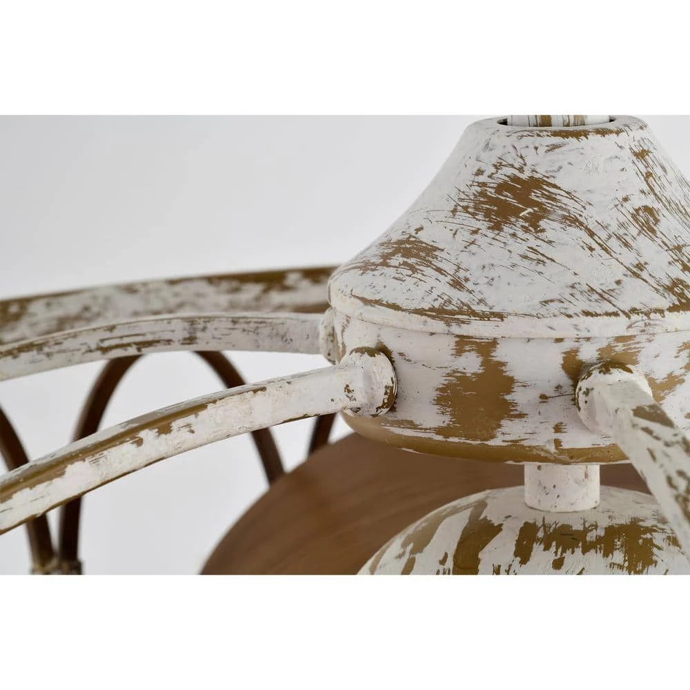 Kolleen 24 in. Indoor White Finish Ceiling Fan with Light Kit and Remote Included by Warehouse of Tiffany 6 Kolleen 24 in. Indoor White Finish Ceiling Fan with Light Kit and Remote Included by Warehouse of Tiffany - Image 4