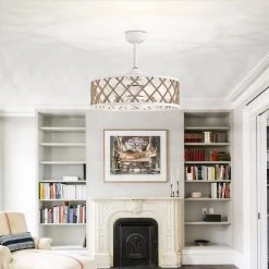 Shaunda 25 in. 6-Light Indoor Weathered White and Beige Rattan Ceiling Fan with Light Kit by Warehouse of Tiffany -Warehouse of Tiffany Shop weathered white warehouse of tiffany ceiling fans with lights dw01w67wh 31 1000