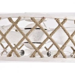 Shaunda 25 in. 6-Light Indoor Weathered White and Beige Rattan Ceiling Fan with Light Kit by Warehouse of Tiffany -Warehouse of Tiffany Shop weathered white warehouse of tiffany ceiling fans with lights dw01w67wh 76 1000