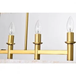 Nermin 39 in. 5-Light Indoor Satin Gold Finish Chandelier with Light Kit by Warehouse of Tiffany 17 Nermin 39 in. 5-Light Indoor Satin Gold Finish Chandelier with Light Kit by Warehouse of Tiffany -Warehouse of Tiffany Shop weathered white warehouse of tiffany chandeliers pd023 5bs 1f 1000