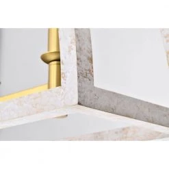 Nermin 39 in. 5-Light Indoor Satin Gold Finish Chandelier with Light Kit by Warehouse of Tiffany 19 Nermin 39 in. 5-Light Indoor Satin Gold Finish Chandelier with Light Kit by Warehouse of Tiffany -Warehouse of Tiffany Shop weathered white warehouse of tiffany chandeliers pd023 5bs fa 1000