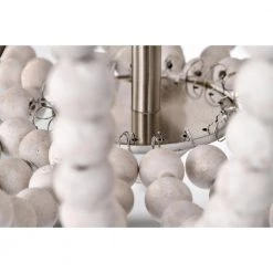 Dawid 14 in. 3-Light Indoor Weathered White and Matte Gold Finish Flush Mount with Light Kit by Warehouse of Tiffany -Warehouse of Tiffany Shop weathered white warehouse of tiffany flush mount lights cd021 3wh fa 1000