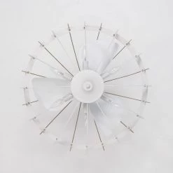 Shana 27 in. 6-Light Indoor Gloss White and Faux Wood Grain Ceiling Fan with Light Kit by Warehouse of Tiffany -Warehouse of Tiffany Shop white gloss warehouse of tiffany ceiling fans with lights dw01w53ib 1f 1000