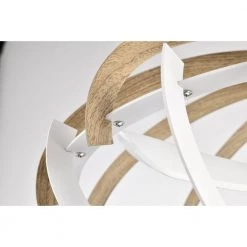 Shana 27 in. 6-Light Indoor Gloss White and Faux Wood Grain Ceiling Fan with Light Kit by Warehouse of Tiffany -Warehouse of Tiffany Shop white gloss warehouse of tiffany ceiling fans with lights dw01w53ib fa 1000