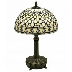 Jewel 19 in. Brown Table Lamp by Warehouse of Tiffany